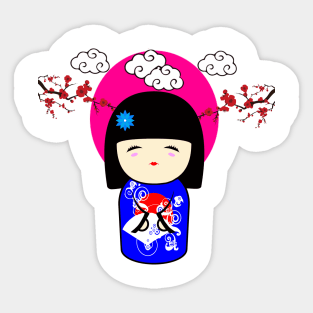 Kokeshi doll Sticker